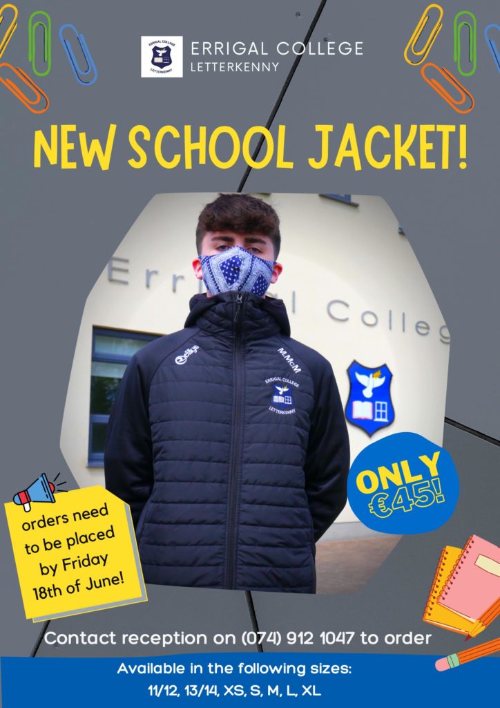Errigal-College-New School Jacket
