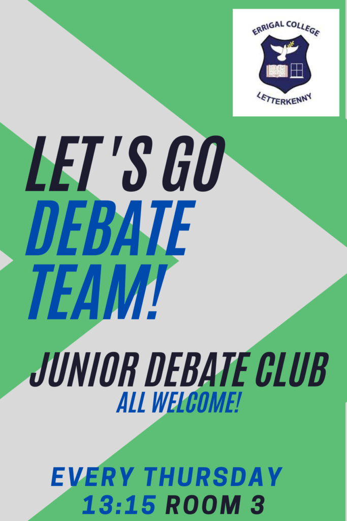 Errigal-College-Debate Club Poster Update