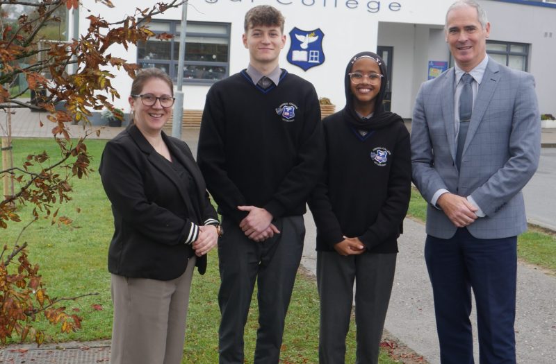 Senior Leadership Team with Head Boy and Head Girl