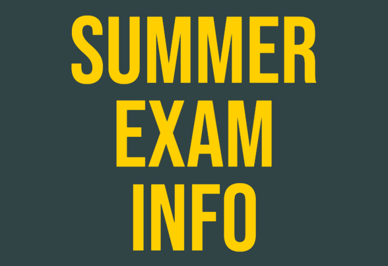 Summer-exam-info